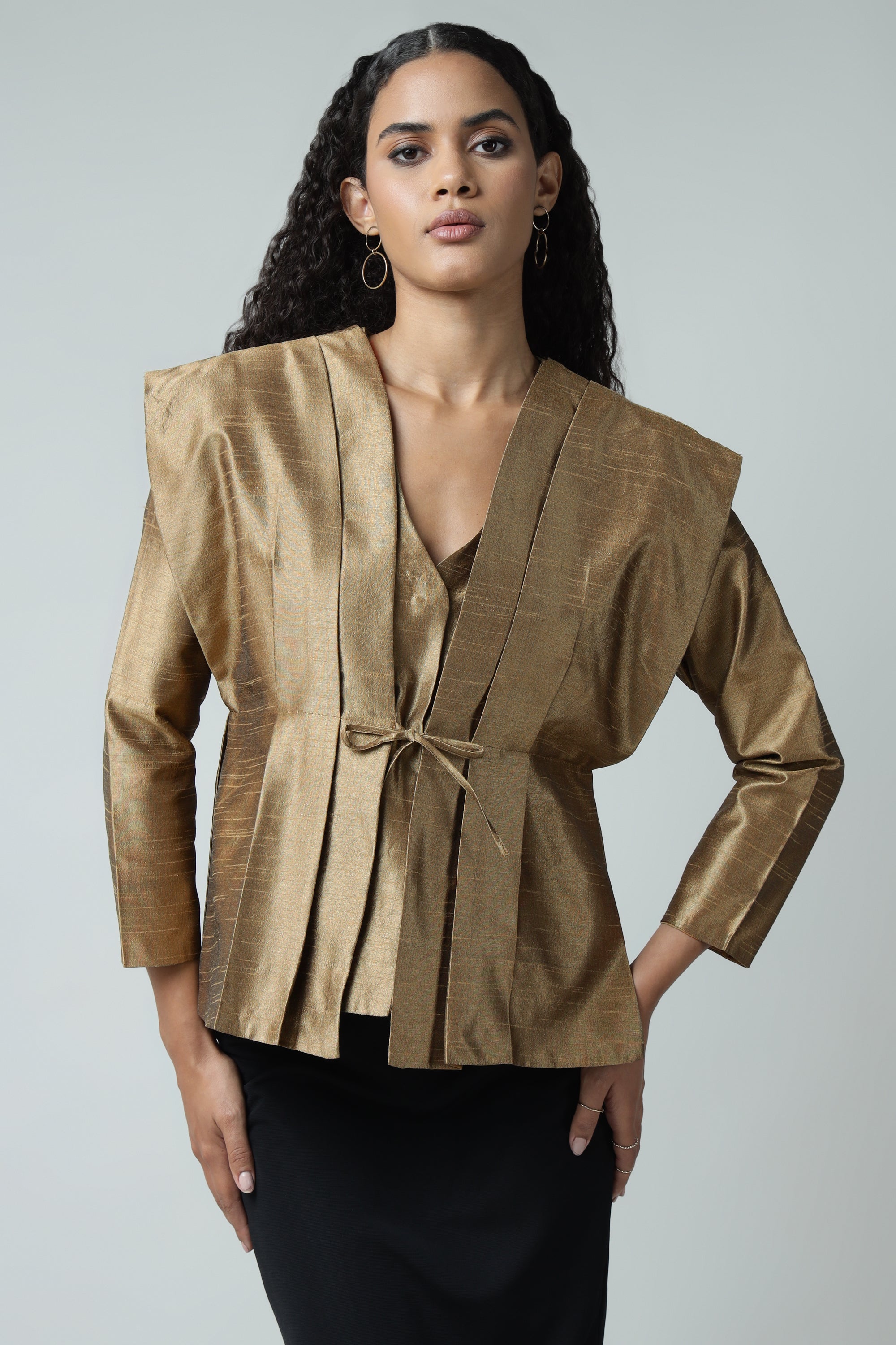 Trendy Silk Jacket