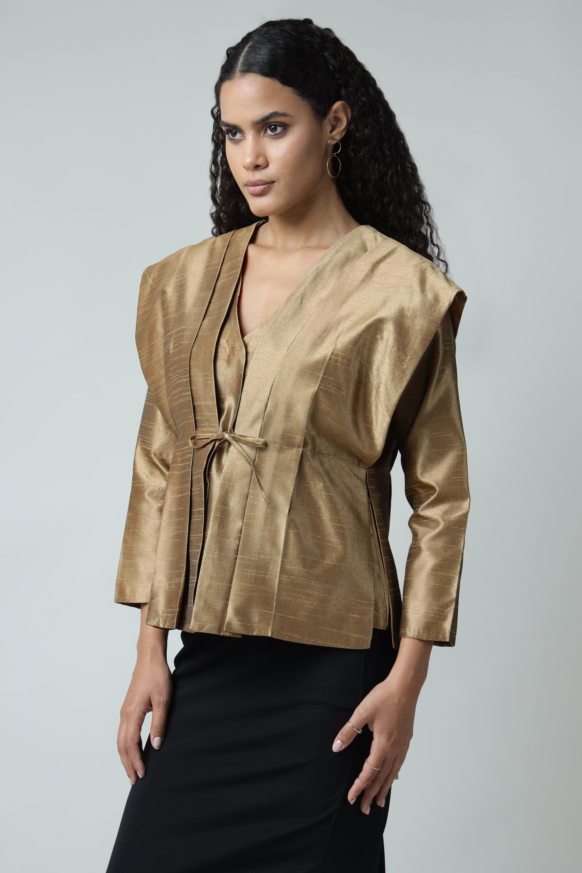 Trendy Silk Jacket