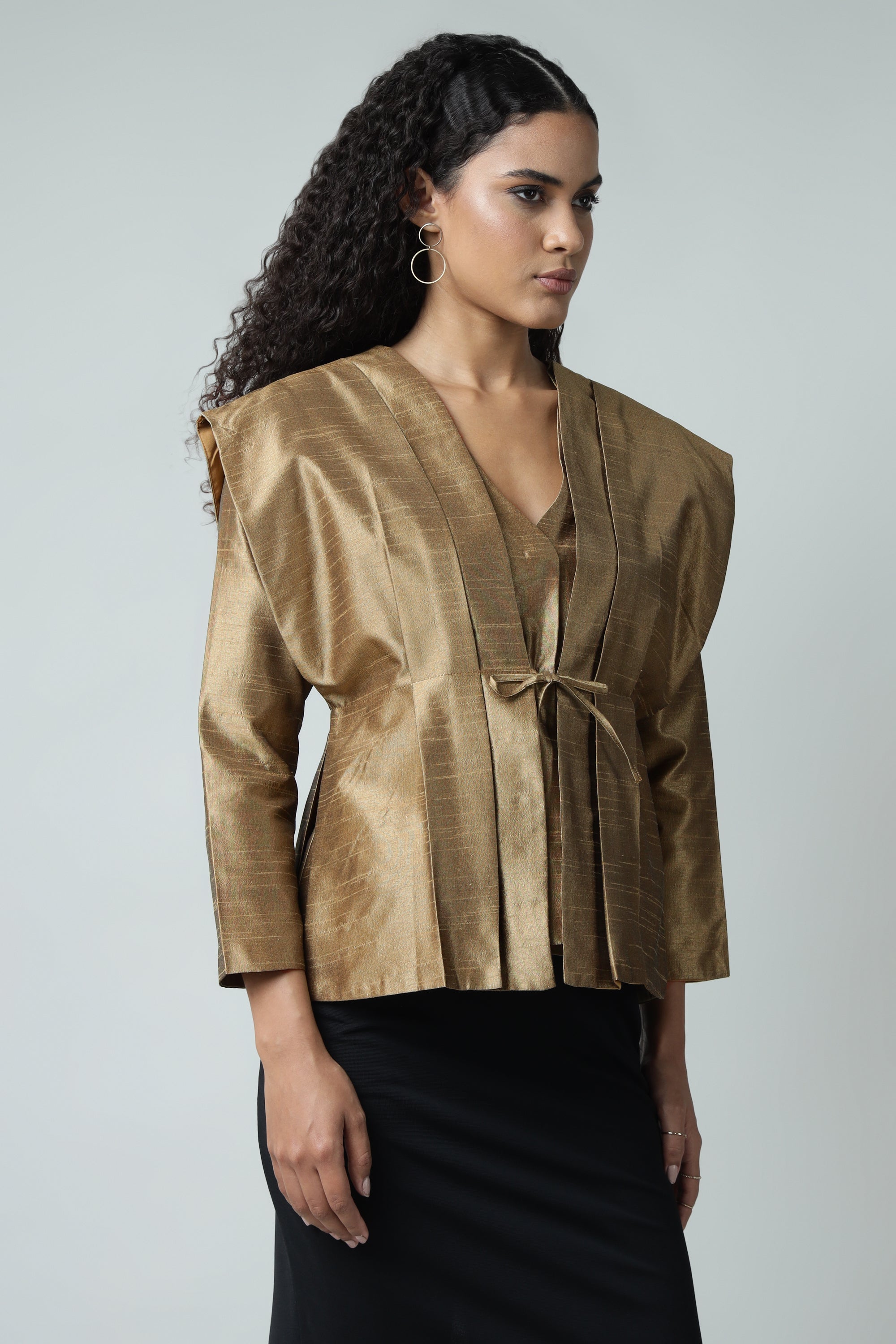 Trendy Silk Jacket