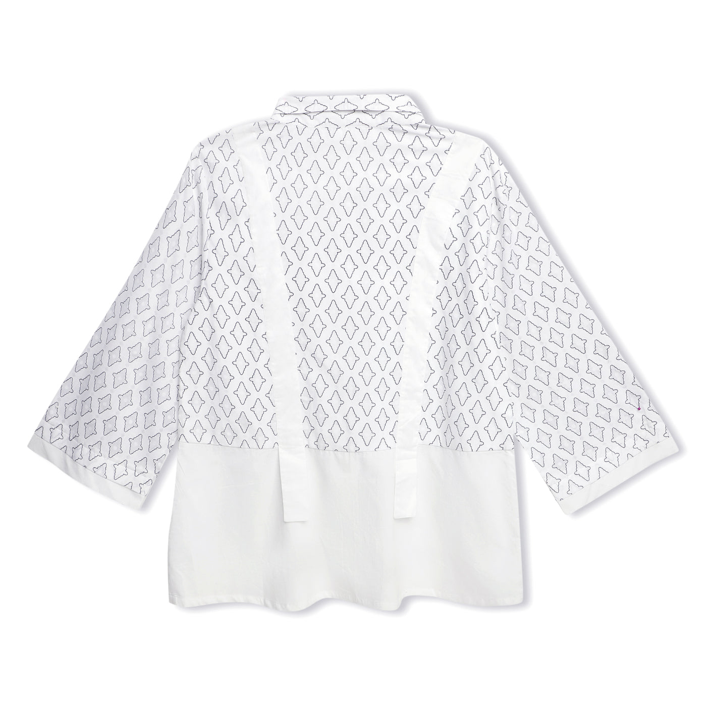 Double Layer Jacquard Statement Shirt