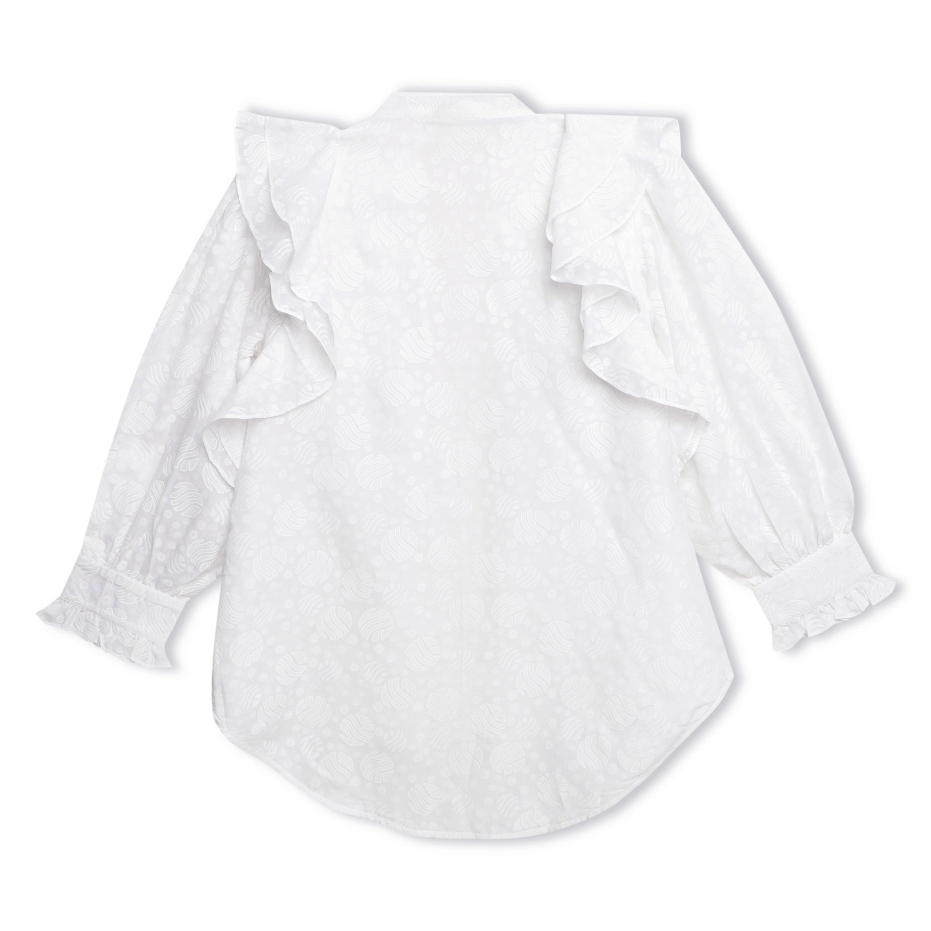 Double Frill Stylised Oversized Shirt